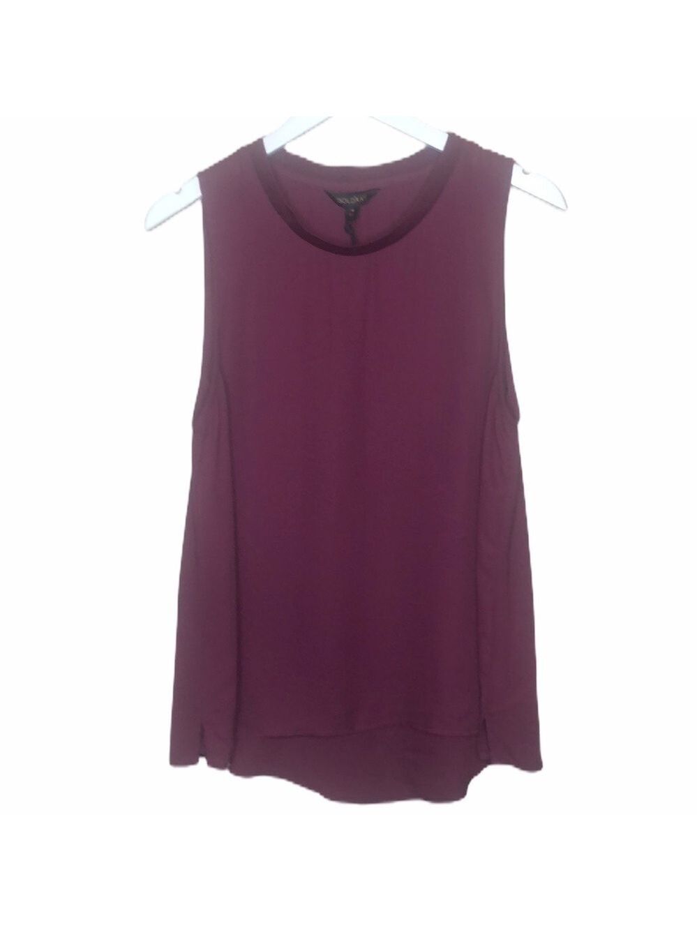 NWT STITCH Fix Goldray sleeveless banded neck top